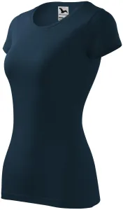 Koszulka damska slim-fit, ciemny niebieski #314026