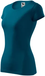 Koszulka damska slim-fit, petrol blue