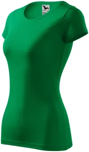 Koszulka damska slim-fit, zielona trawa #313998