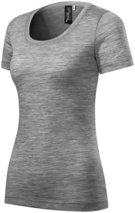 Koszulka damska wykonana z wełny Merino Mer, ciemnoszary marmur #321067