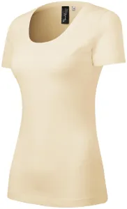Koszulka damska wykonana z wełny Merino Mer, migdałowy
