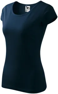 Koszulka damska z bardzo krótkimi rękawami, ciemny niebieski