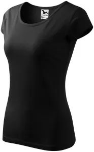 Koszulka damska z bardzo krótkimi rękawami, czarny #314745