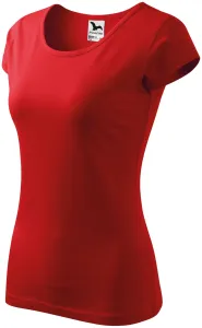Koszulka damska z bardzo krótkimi rękawami, czerwony #101304