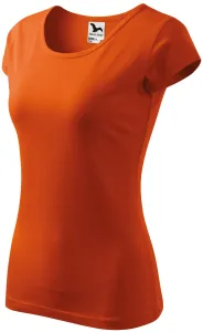 Koszulka damska z bardzo krótkimi rękawami, pomarańczowy