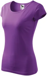 Koszulka damska z bardzo krótkimi rękawami, purpurowy #314728