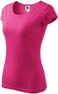Koszulka damska z bardzo krótkimi rękawami, purpurowy #314796