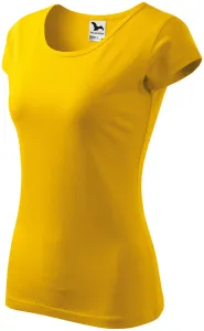 Koszulka damska z bardzo krótkimi rękawami, żółty #314760