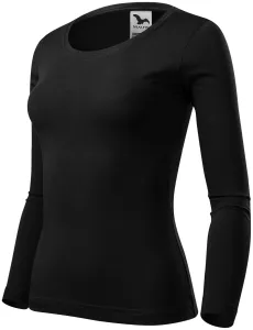 Koszulka damska z długim rękawem, czarny #106456