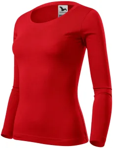 Koszulka damska z długim rękawem, czerwony #106467