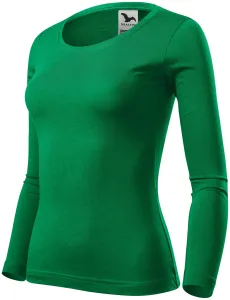 Koszulka damska z długim rękawem, zielona trawa