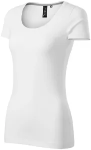 Koszulka damska z ozdobnymi przeszyciami, biały #104932
