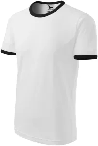 Koszulka kontrastowa unisex, biały #102926