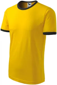 Koszulka kontrastowa unisex, żółty