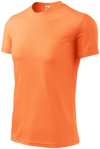 Koszulka sportowa dla dzieci, neonowa mandarynka