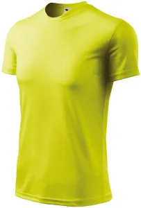 Koszulka sportowa dla dzieci, neonowy żółty