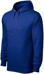 Męska bluza z kapturem bez zamka, królewski niebieski #106256