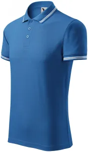 Męska koszulka polo w kontrastowym kolorze, jasny niebieski #317525