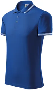 Męska koszulka polo w kontrastowym kolorze, królewski niebieski