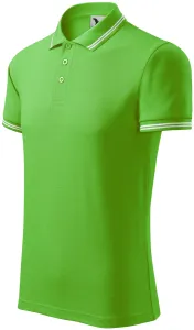 Męska koszulka polo w kontrastowym kolorze, zielone jabłko #317475