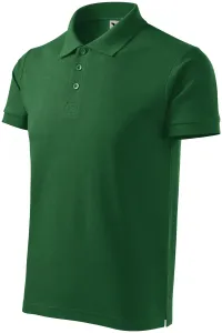 Męska koszulka polo wagi ciężkiej, butelkowa zieleń #103128