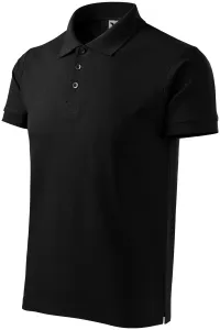 Męska koszulka polo wagi ciężkiej, czarny #317052