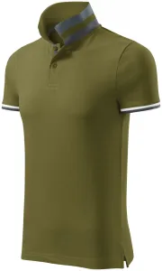 Męska koszulka polo z kołnierzem do góry, awokado #101537