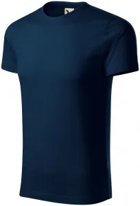 Męska koszulka z bawełny organicznej, ciemny niebieski #106597