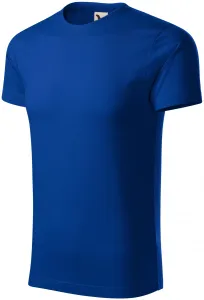 Męska koszulka z bawełny organicznej, królewski niebieski #106605