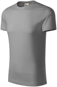 Męska koszulka z bawełny organicznej, stare srebro #321134