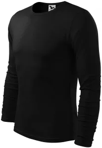 Męska koszulka z długim rękawem, czarny #101966