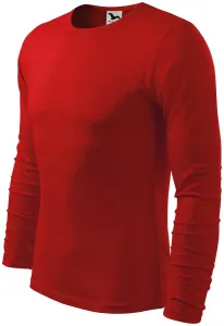 Męska koszulka z długim rękawem, czerwony