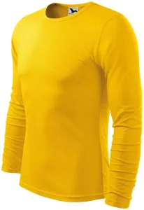 Męska koszulka z długim rękawem, żółty #101972
