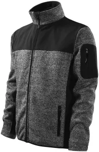 Męska kurtka na czas wolny, knit gray #101900