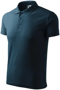 Męska luźna koszulka polo, ciemny niebieski #103226