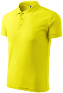 Męska luźna koszulka polo, cytrynowo żółty #317324