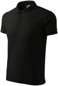 Męska luźna koszulka polo, czarny #103159