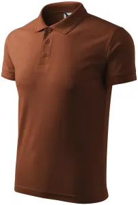Męska luźna koszulka polo, czekolada #103271