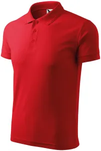 Męska luźna koszulka polo, czerwony #103171