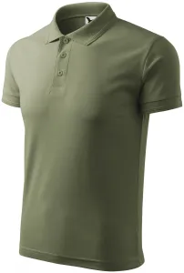 Męska luźna koszulka polo, khaki #103264