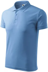 Męska luźna koszulka polo, niebieskie niebo #103215