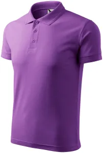 Męska luźna koszulka polo, purpurowy #103139