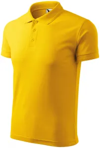 Męska luźna koszulka polo, żółty #103166