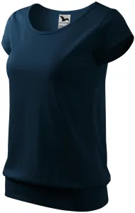 Modna koszulka damska, ciemny niebieski