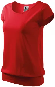 Modna koszulka damska, czerwony