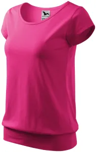 Modna koszulka damska, purpurowy