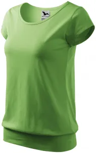 Modna koszulka damska, zielony groszek #313821