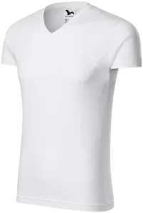 Obcisła koszulka męska, biały #104540