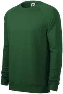 Prosta bluza męska, butelkowy zielony marmur