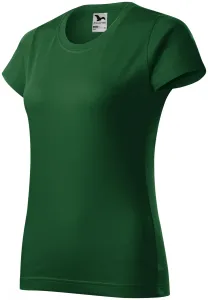 Prosta koszulka damska, butelkowa zieleń #100263